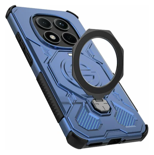 Xiaomi Redmi Note 15 Pro 5G Hoesje MagSafe 360° Standaard Blauw afbeelding 7