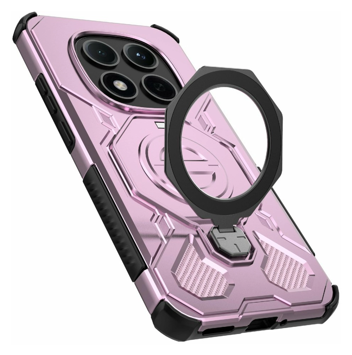 Xiaomi Redmi Note 15 Pro 5G Hoesje MagSafe 360° Standaard Roze afbeelding 7