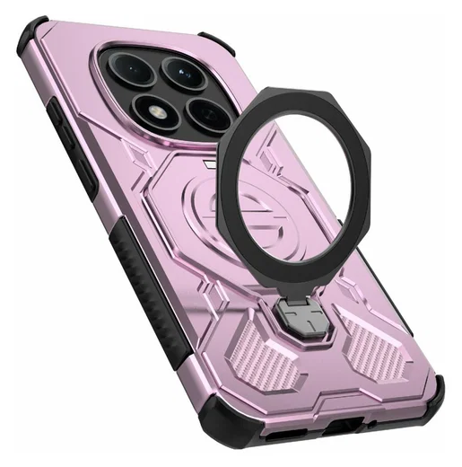 Xiaomi Redmi Note 15 Pro 5G Hoesje MagSafe 360° Standaard Roze afbeelding 7