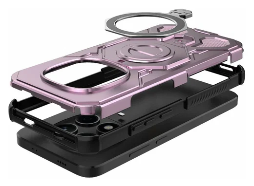 Xiaomi Redmi Note 15 Pro 5G Hoesje MagSafe 360° Standaard Roze afbeelding 8