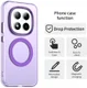 Xiaomi Redmi Note 15 Pro Hoesje MagSafe Backcover Semi-Transparant & Paars afbeelding 5