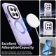 Xiaomi Redmi Note 15 Pro Hoesje MagSafe Backcover Semi-Transparant & Paars afbeelding 2