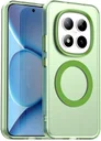 Xiaomi Redmi Note 15 Pro Hoesje MagSafe Backcover Semi-Transparant & Groen