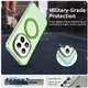 Xiaomi Redmi Note 15 Pro Hoesje MagSafe Backcover Semi-Transparant & Groen afbeelding 7