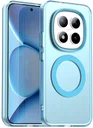 Xiaomi Redmi Note 15 Pro Hoesje MagSafe Backcover Semi-Transparant & Blauw