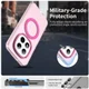 Xiaomi Redmi Note 15 Pro Plus Hoesje MagSafe Backcover Semi-Transparant & Roze afbeelding 9