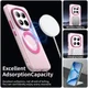 Xiaomi Redmi Note 15 Pro Plus Hoesje MagSafe Backcover Semi-Transparant & Roze afbeelding 2