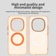 Xiaomi Redmi Note 15 Pro Hoesje MagSafe Backcover Semi-Transparant & Oranje afbeelding 3