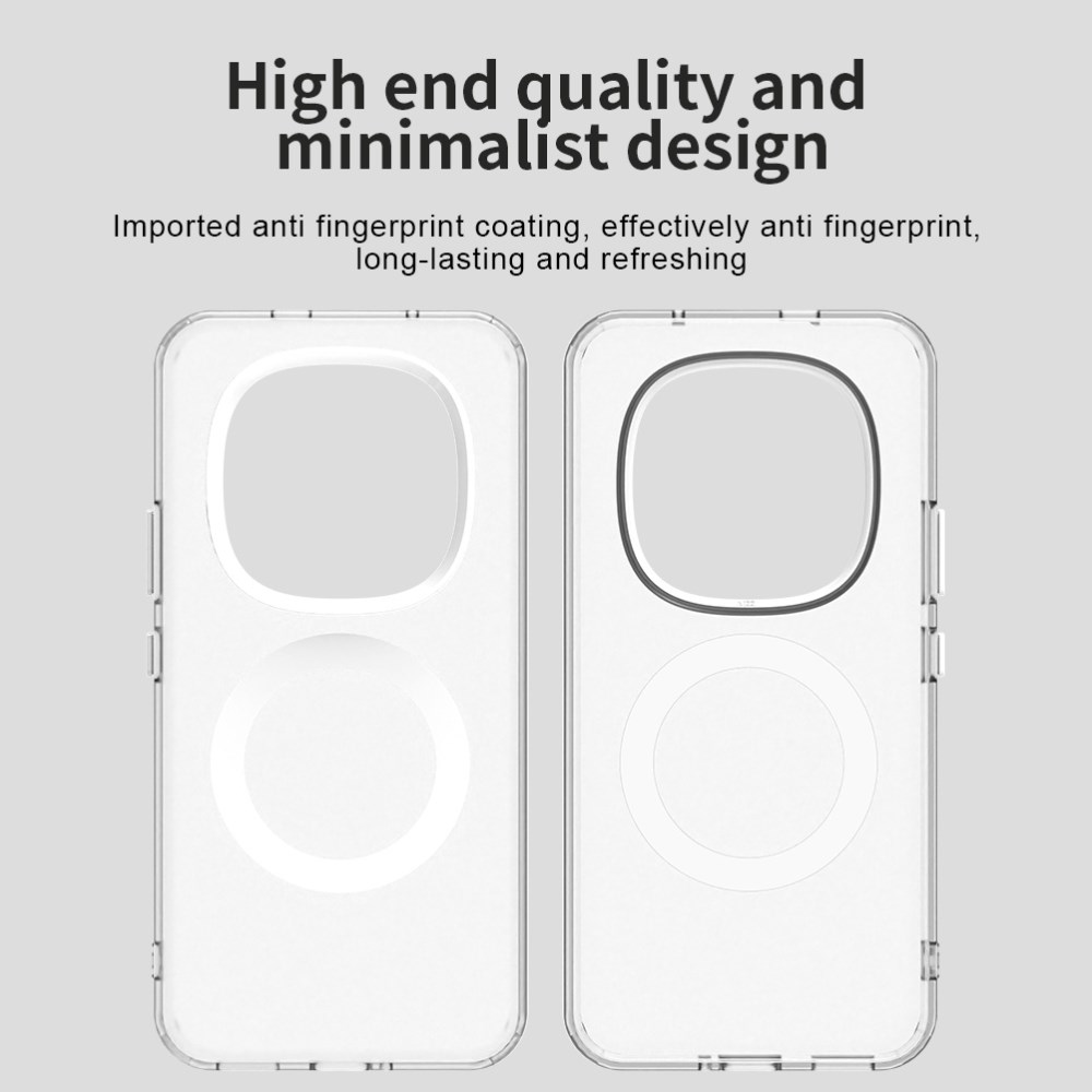 Xiaomi Redmi Note 15 Pro Plus Hoesje MagSafe Backcover Semi-Transparant & Wit afbeelding 3