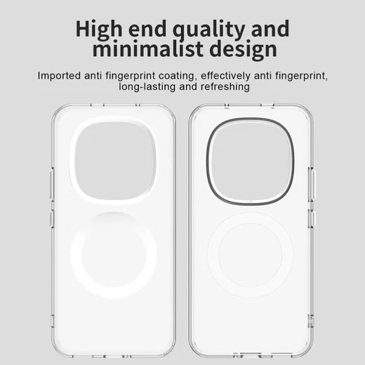 Xiaomi Redmi Note 15 Pro Plus Hoesje MagSafe Backcover Semi-Transparant & Wit afbeelding 3