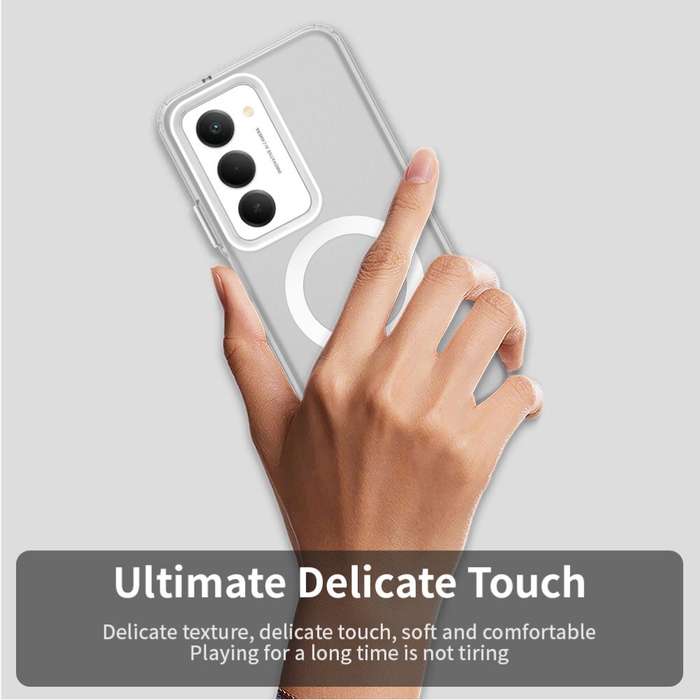 Xiaomi Redmi 15 5G Hoesje MagSafe Backcover Semi-Transparant & Wit afbeelding 6