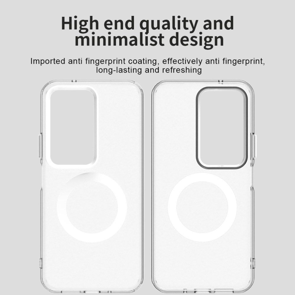 Xiaomi Redmi 15 5G Hoesje MagSafe Backcover Semi-Transparant & Wit afbeelding 3