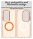 Xiaomi Redmi 15 5G Hoesje MagSafe Backcover Semi-Transparant & Oranje afbeelding 5