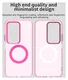 Xiaomi Redmi 15 5G Hoesje MagSafe Backcover Semi-Transparant & Roze afbeelding 5