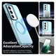 Xiaomi Redmi 15 5G Hoesje MagSafe Backcover Semi-Transparant & Blauw afbeelding 2