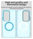Xiaomi Redmi 15 5G Hoesje MagSafe Backcover Semi-Transparant & Blauw afbeelding 5