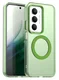 Xiaomi Redmi 15 5G Hoesje MagSafe Backcover Semi-Transparant & Groen