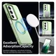 Xiaomi Redmi 15 5G Hoesje MagSafe Backcover Semi-Transparant & Groen afbeelding 2