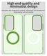 Xiaomi Redmi 15 5G Hoesje MagSafe Backcover Semi-Transparant & Groen afbeelding 5