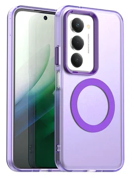 AVIZAR Hoesje Geschikt voor Redmi Note 15 Roterende Magnetische Ring en Matte Afwerking Telefoonhoesje Blauw