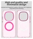 Xiaomi Redmi Note 15 Pro 5G Hoesje MagSafe Backcover Semi-Transparant & Roze afbeelding 5