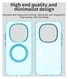 Xiaomi Redmi Note 15 Pro 5G Hoesje MagSafe Backcover Semi-Transparant & Blauw afbeelding 5