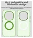 Xiaomi Redmi Note 15 Pro 5G Hoesje MagSafe Backcover Semi-Transparant & Groen afbeelding 5