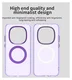 Xiaomi Redmi Note 15 Pro 5G Hoesje MagSafe Backcover Semi-Transparant & Paars afbeelding 5