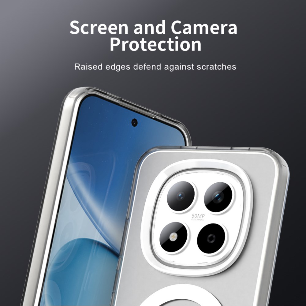 Xiaomi Redmi Note 15 Pro 5G Hoesje MagSafe Backcover Semi-Transparant & Wit afbeelding 8