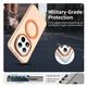 Xiaomi Redmi Note 15 Pro 5G Hoesje MagSafe Backcover Semi-Transparant & Oranje afbeelding 9