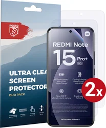 Rosso Xiaomi Redmi Note 15 Pro Plus Screen Protector Folie Duo Pack afbeelding