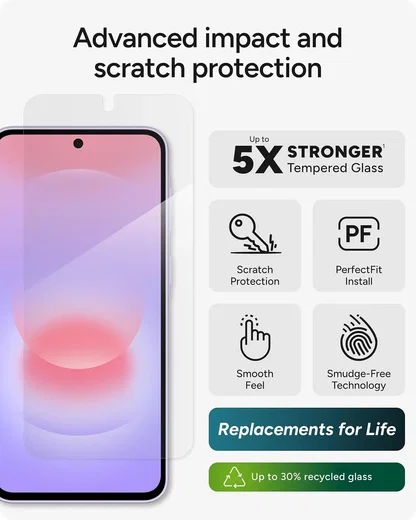 ZAGG InvisibleShield Glass Elite Samsung Galaxy A37 Screen Protector afbeelding 4