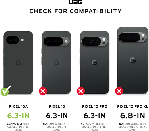 Urban Armor Gear Scout Google Pixel 10a Hoesje Back Cover Zwart afbeelding 3