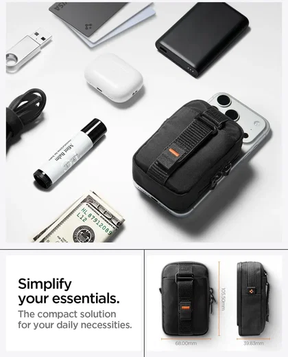 Spigen MagSafe Organizer Etui TintapZip MagFit Universele Pouch Zwart afbeelding 5