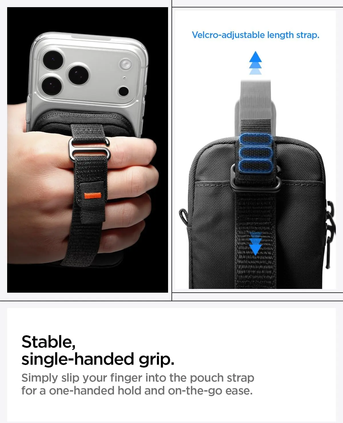 Spigen MagSafe Organizer Etui TintapZip MagFit Universele Pouch Zwart afbeelding 6