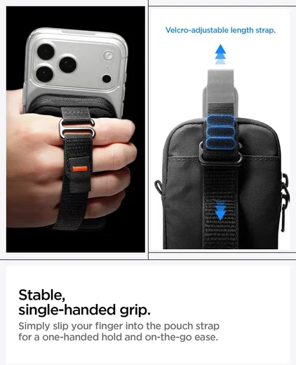 Spigen MagSafe Organizer Etui TintapZip MagFit Universele Pouch Zwart afbeelding 6