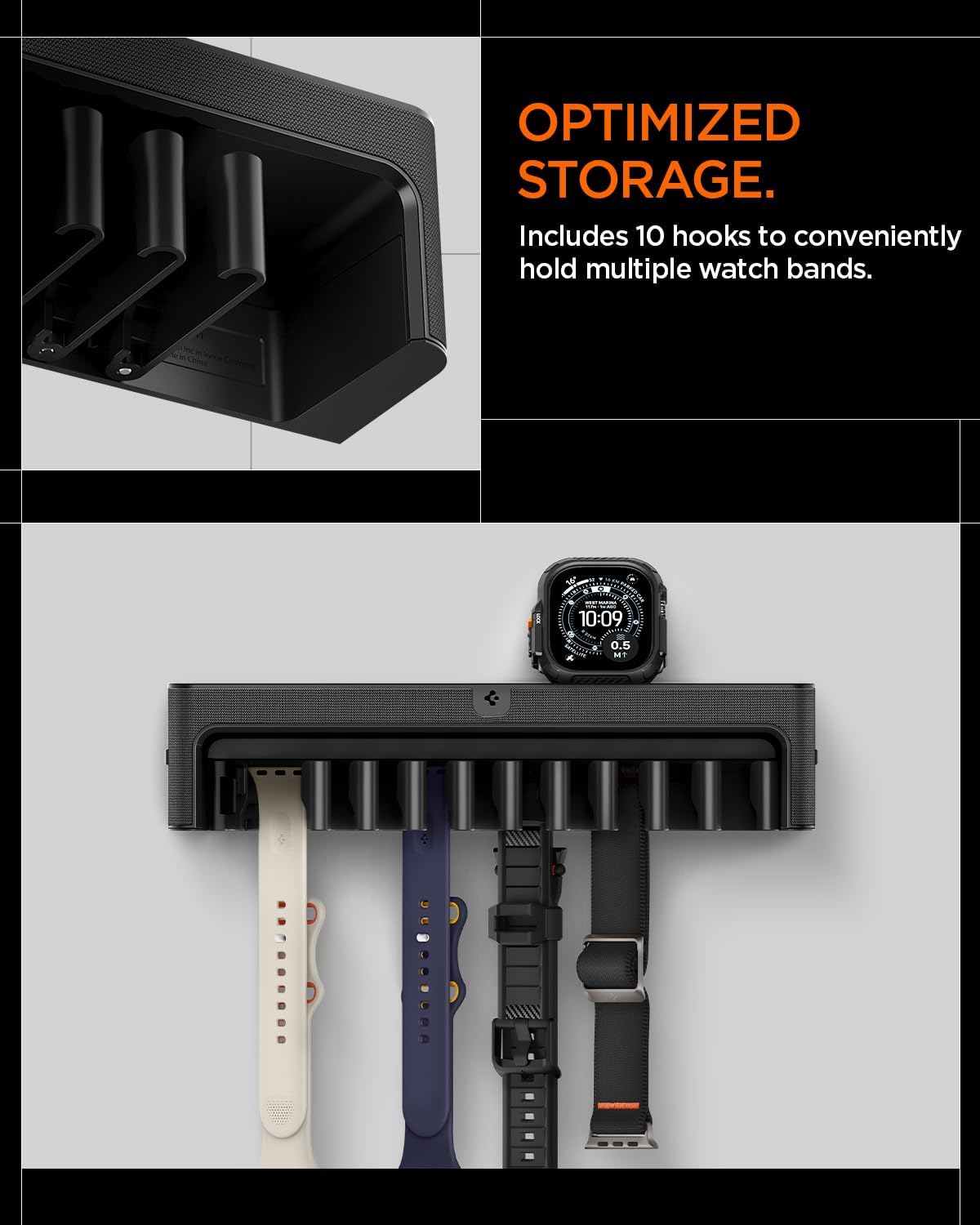 Spigen Apple Watch Band Organizer Zwart afbeelding 3
