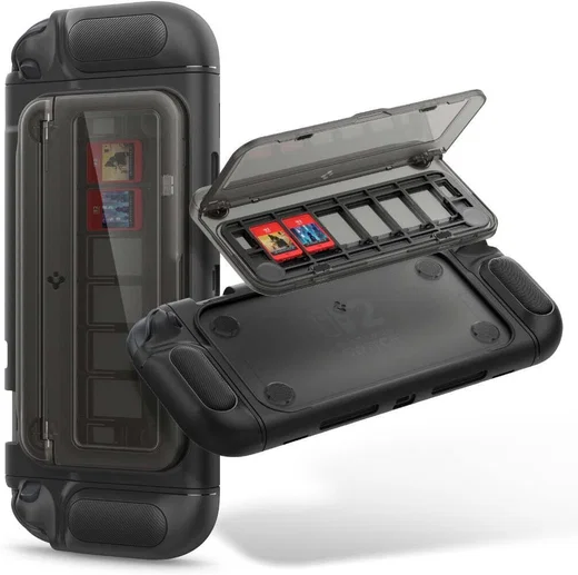 Spigen Snap Case Nintendo Switch 2 Hoesje met Standaard Zwart afbeelding 1