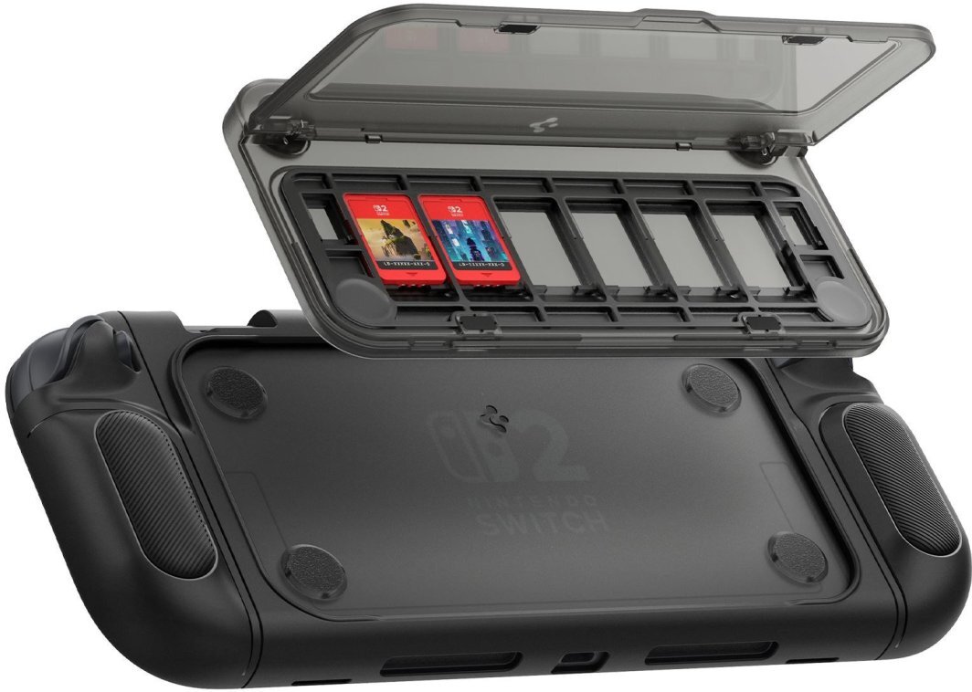 Spigen Snap Case Nintendo Switch 2 Hoesje met Standaard Zwart afbeelding 5