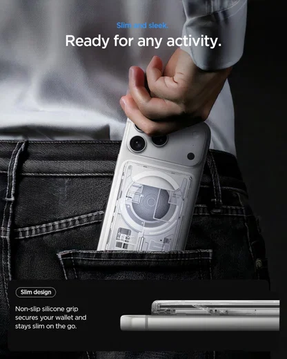 Spigen Ultra Hybrid Wallet met MagSafe iPhone Zero One Wit afbeelding 6