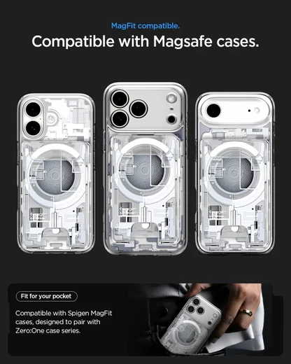 Spigen Ultra Hybrid Wallet met MagSafe iPhone Zero One Wit afbeelding 7