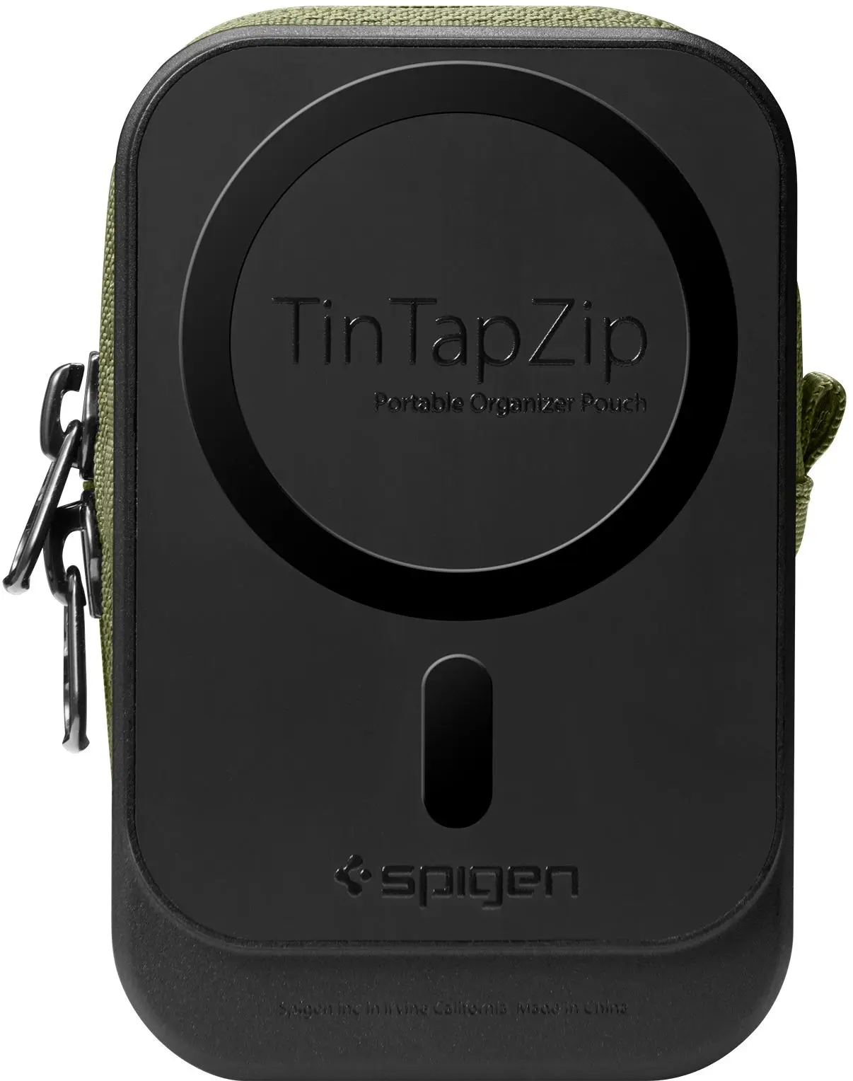 Spigen MagSafe Organizer Etui TintapZip MagFit Universele Pouch Olive Green afbeelding 10