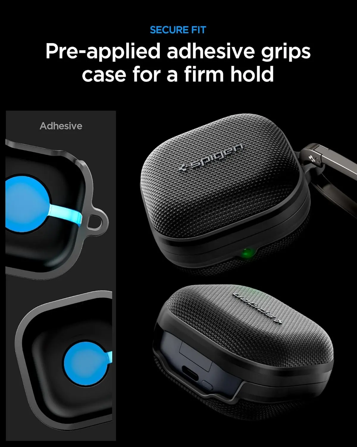 Spigen Classic Fit Samsung Galaxy Buds 4 / Buds 4 Pro Hoesje Zwart afbeelding 5