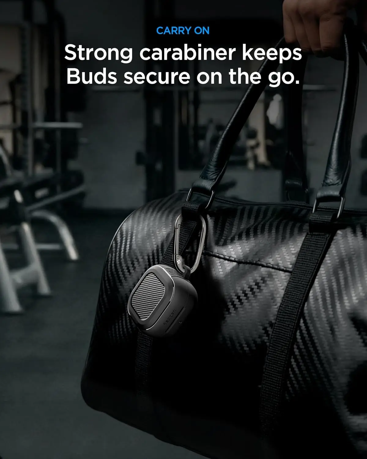 Spigen Galaxy Buds 4 / Buds 4 Pro Hoesje Rugged Armor Beschermcase Zwart afbeelding 5