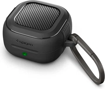 Spigen Galaxy Buds 4 / Buds 4 Pro Hoesje Rugged Armor Beschermcase Zwart