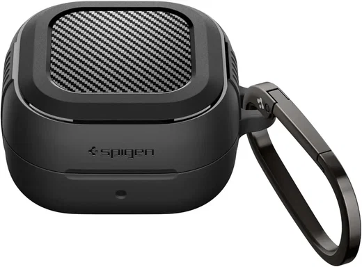 Spigen Galaxy Buds 4 / Buds 4 Pro Hoesje Rugged Armor Beschermcase Zwart afbeelding 2