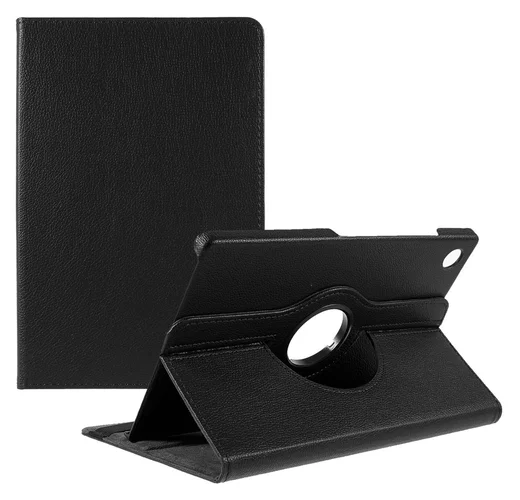 Samsung Galaxy Tab A11 Plus Hoes 360° Draaibare Book Case Zwart afbeelding 1