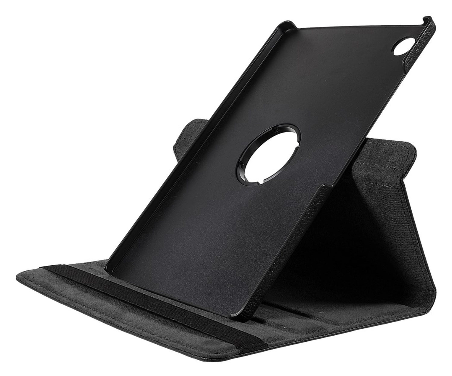 Samsung Galaxy Tab A11 Plus Hoes 360° Draaibare Book Case Zwart afbeelding 2
