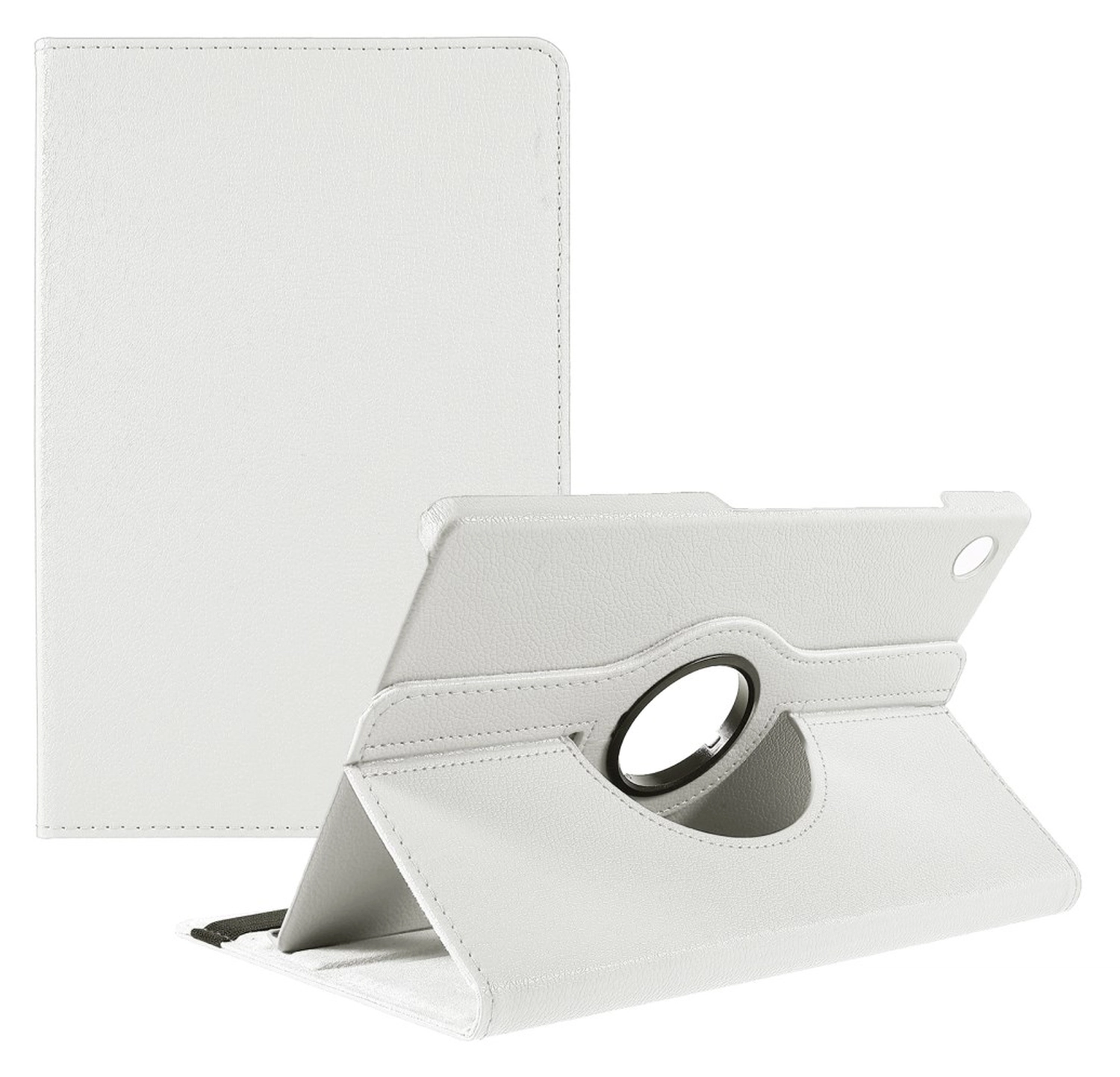 Samsung Galaxy Tab A11 Plus Hoes 360° Draaibare Book Case Wit afbeelding 1