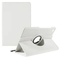 Samsung Galaxy Tab A11 Plus Hoes 360° Draaibare Book Case Wit afbeelding